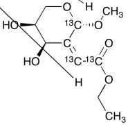 (Z)-Ethyl 2-((2S,4R,5S)-4,5-Dihydroxy-2-methoxydihydro-2H-pyran-3(4H)-ylidene)acetate-13C3