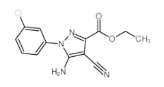 Ethyl 5-amino-1-(3-chlorophenyl)-4-cyanopyrazole-3-carboxylate
