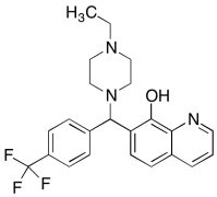 7-[(4-Ethyl-1-piperazinyl)[4-(trifluoromethyl)phenyl]methyl]-8-quinolinol
