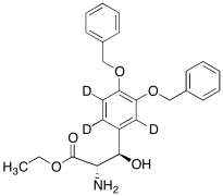 (&beta;R)-Ethyl &beta;-Hydroxy-3-(phenylmethoxy)-O-(phenylmethyl)-L-tyrosine Ester