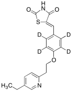5-[[4-[2-(5-Ethyl-2-pyridinyl)ethoxy]phenyl]methylene]-2,4-thiazolidinedione-D4