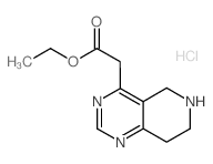 Ethyl 2-(5,6,7,8-Tetrahydropyrido[4,3-d]pyrimidin-4-yl)acetate Hydrochloride