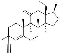 13&beta;-Ethyl-11-methyliden-18.19-dinor-3,17&beta;-dihydroxy-3-ethynyl-pregna-4-e