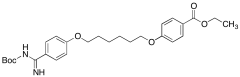 Ethyl 4-((6-(4-(N-(tert-Butoxycarbonyl)carbamimidoyl)phenoxy)hexyl)oxy)benzoate