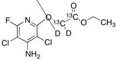Ethyl 2-((4-Amino-3,5-dichloro-6-fluoropyridin-2-yl)oxy)acetate-13C2,D2