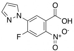 4-Fluoro-5-(1H-pyrazol-1-yl)-2-nitrobenzoic Acid