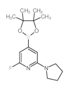 2-Fluoro-6-pyrrolidinopyridine-4-boronic acid pinacol ester