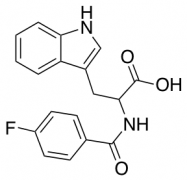 2-[(4-fluorophenyl)formamido]-3-(1H-indol-3-yl)propanoic acid