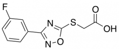 2-{[3-(3-fluorophenyl)-1,2,4-oxadiazol-5-yl]sulfanyl}acetic acid
