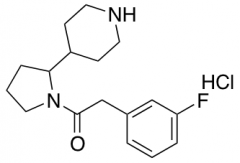 2-(3-fluorophenyl)-1-[2-(piperidin-4-yl)pyrrolidin-1-yl]ethan-1-one hydrochloride