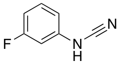[(3-fluorophenyl)amino]carbonitrile