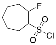 2-fluorocycloheptane-1-sulfonyl chloride