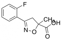 3-(2-fluorophenyl)-5-methyl-4,5-dihydroisoxazole-5-carboxylic Acid