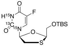 cis-5-Fluoro-1-[2-[[[(1,1-dimethylethyl)dimethylsilyl]oxy]methyl]-1,3-oxathiolan-5-yl]-2,4