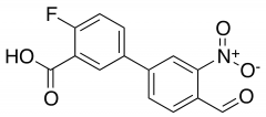 2-Fluoro-5-(4-formyl-3-nitrophenyl)benzoic acid