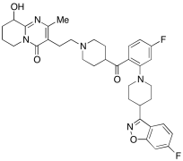 3-[2-[4-[4-Fluoro-2-[4-(6-fluoro-1,2-benzisoxazol-3-yl)piperidin-1-yl]benzolyl]piperidin-1