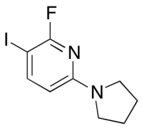 2-Fluoro-3-iodo-6-(pyrrolidin-1-yl)pyridine