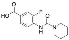 3-fluoro-4-[(piperidine-1-carbonyl)amino]benzoic acid