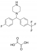 1-((4-Fluorophenyl)[4-(trifluoromethyl)phenyl]methyl)piperazine Oxalate