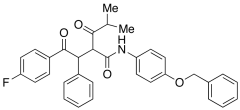 2-[2-(4-Fluorophenyl)-2-oxo-1-phenyl-ethyl]-4-methyl-3-oxo-pentanoic Acid, (4-Benzyloxy-ph