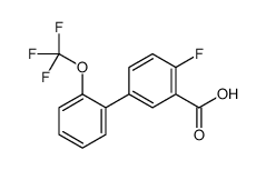 2-Fluoro-5-[2-(trifluoromethoxy)phenyl]benzoic acid
