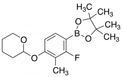 2-Fluoro-3-methyl-4-tetrahydropyranoxybenzeneboronic acid pinacol ester