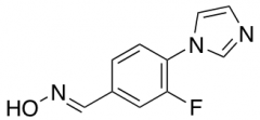 N-{[3-fluoro-4-(1H-imidazol-1-yl)phenyl]methylidene}hydroxylamine