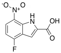 4-Fluoro-7-nitro 1H-Indole-2-carboxylic Acid
