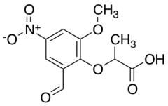 2-(2-Formyl-6-methoxy-4-nitrophenoxy)propanoic Acid