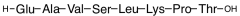L-&alpha;-Glutamyl-L-alanyl-L-valyl-L-seryl-L-leucyl-L-lysyl-L-prolyl-L-threonine