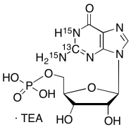 Guanosine-13C,15N2 5&rsquo;-Monophosphate (Triethylammonium Salt)