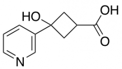 cis-3-Hydroxy-3-(pyridin-3-yl)cyclobutane-1-carboxylic Acid