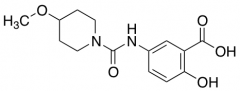 2-hydroxy-5-[(4-methoxypiperidine-1-carbonyl)amino]benzoic acid