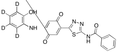 N-(5-(4-((3,4,5,6-D4-2-Hydroxyphenyl)amino)-3,6-dioxocyclohexa-1,4-dien-1-yl)-1,3,4-thiadi