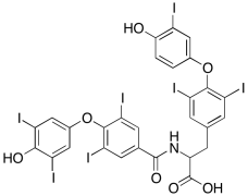 2-(3-(4-Hydroxy-3,5-diiodophenoxy)-2,4-diiodobenzamido)-3-(4-(4-hydroxy-3-iodophenoxy)-3,5