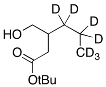 3-​(Hydroxymethyl)​-​hexanoic Acid 1,​1-​Dimethylethyl Ester-d7