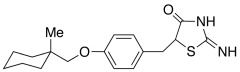 rac 2-Imino-5-[4-(1-methylcyclohexylmethoxyl)benzyl]thiazolidine-4one