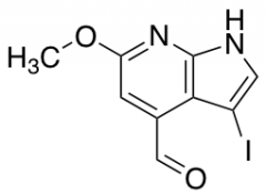 3-Iodo-6-methoxy-7-azaindole-4-carbaldehyde