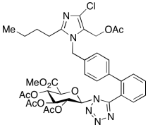Losartan Acetate N1-(3,4,5-O-Triacetyl)glucuronide Methyl Ester