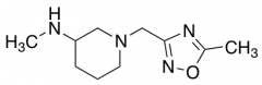 N-methyl-1-[(5-methyl-1,2,4-oxadiazol-3-yl)methyl]piperidin-3-amine