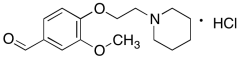 3-Methoxy-4-[2-(1-piperidinyl)ethoxy]benzaldehyde Hydrochloride