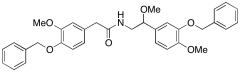 3-Methoxy-N-[2-methoxy-2-[4-methoxy-3-(phenylmethoxy)phenyl]ethyl]-4-(phenylmethoxy)benzen