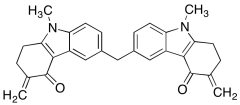 6,6'-Methylenebis[1,2,3,9-tetrahydro-9-methyl-3-methylene-4H-carbazol-4-one]