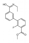 Methyl 3-[3-(ethylcarbamoyl)phenyl]-2-fluorobenzoate