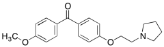 (4-Methoxyphenyl)[4-[2-(1-pyrrolidinyl)ethoxy]phenyl]methanone