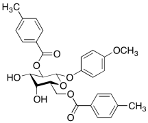 4-Methoxyphenyl 2,6-Bis-O-(4-methylbenzoyl)-beta-D-galactopyranoside