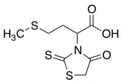 4-(Methylsulfanyl)-2-(4-oxo-2-sulfanylidene-1,3-thiazolidin-3-yl)butanoic Acid