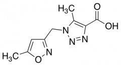 5-methyl-1-[(5-methyl-1,2-oxazol-3-yl)methyl]-1H-1,2,3-triazole-4-carboxylic acid