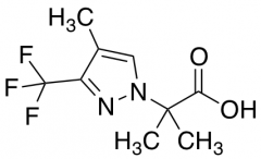 2-Methyl-2-[4-methyl-3-(trifluoromethyl)-1H-pyrazol-1-yl]propanoic Acid