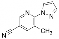 5-methyl-6-(1H-pyrazol-1-yl)pyridine-3-carbonitrile